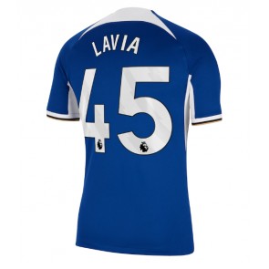 Chelsea Romeo Lavia #45 Replica Home Stadium Shirt 2023-24 Short Sleeve
